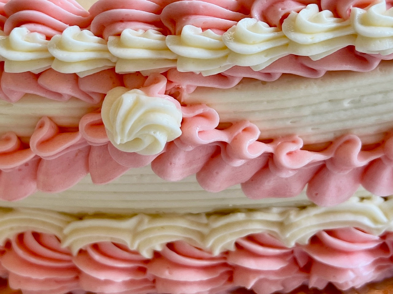 Mother's Day Vintage Heart Shaped Cake
