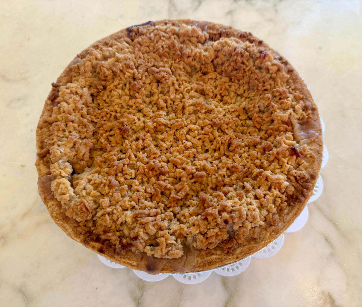 Apple Raisin Streusel Pie